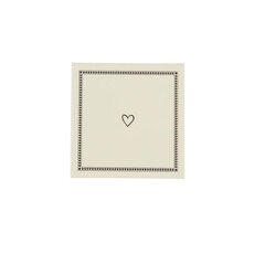 Zusss set van 6 onderzetters zand/antracietgrijs