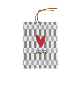 Zusss geurzakje hartje darling grijs/groen