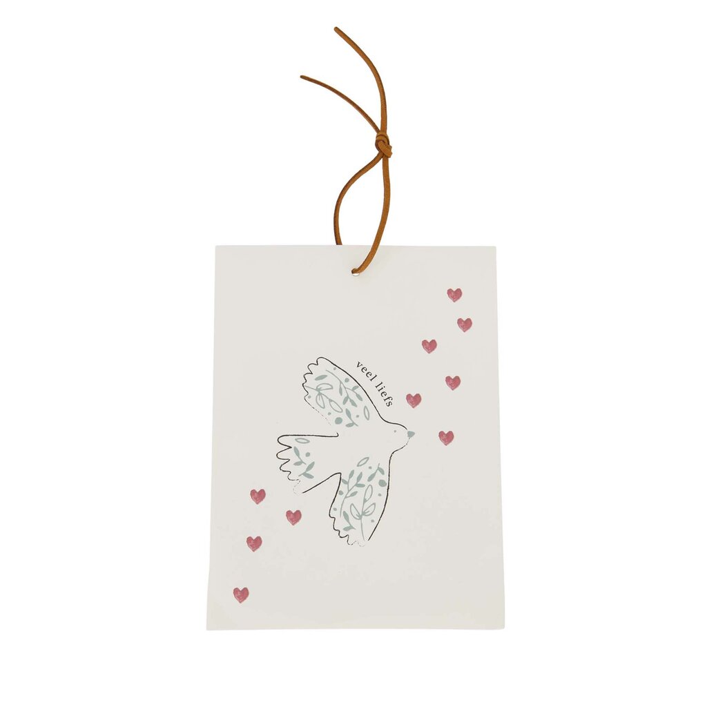 Zusss geurzakje vogel wit/grijsblauw/rood