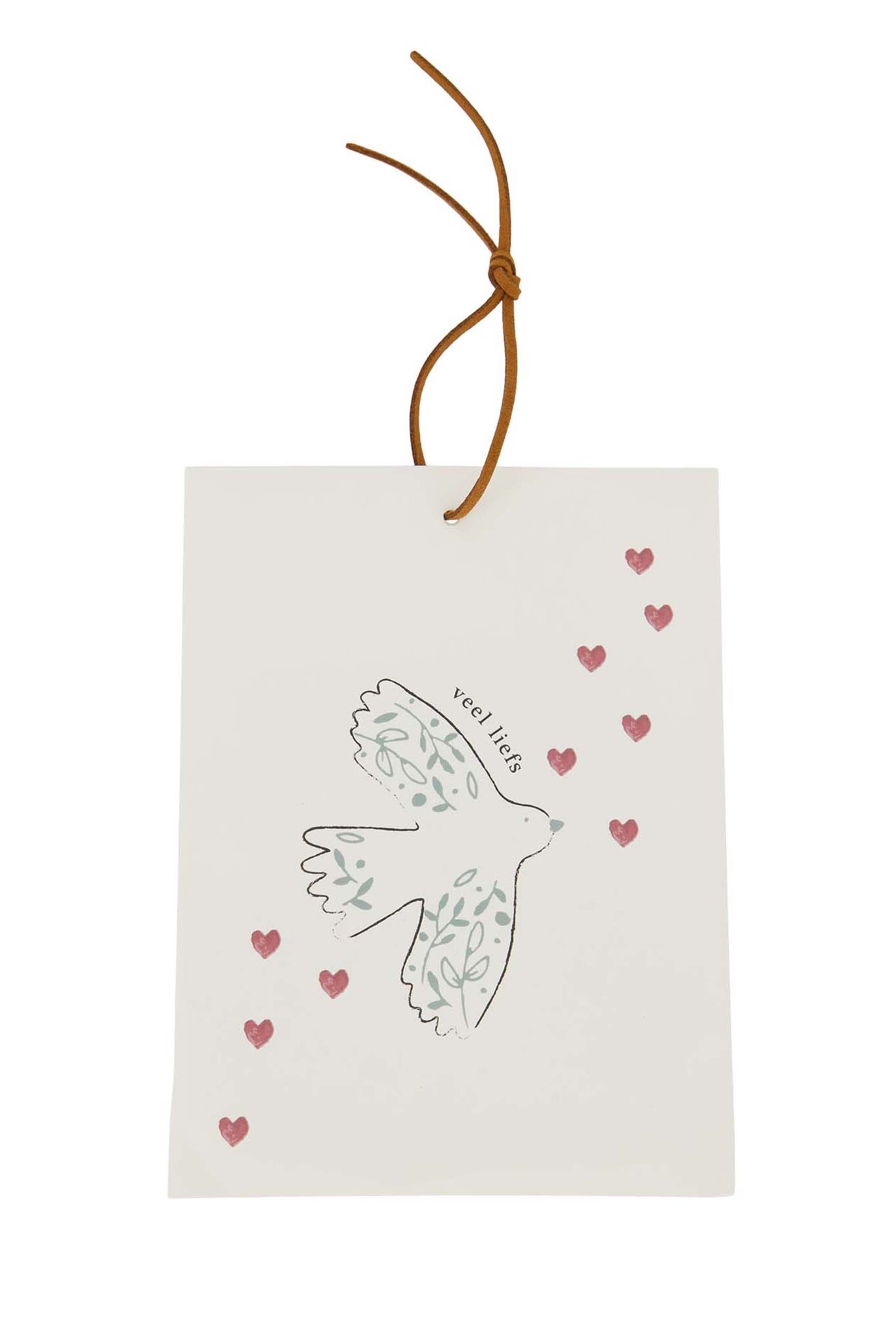 Zusss geurzakje vogel wit/grijsblauw/rood