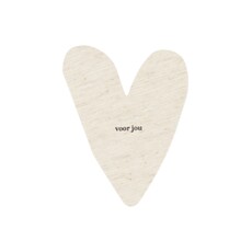 Zusss wenskaart voor jou hartje linnen