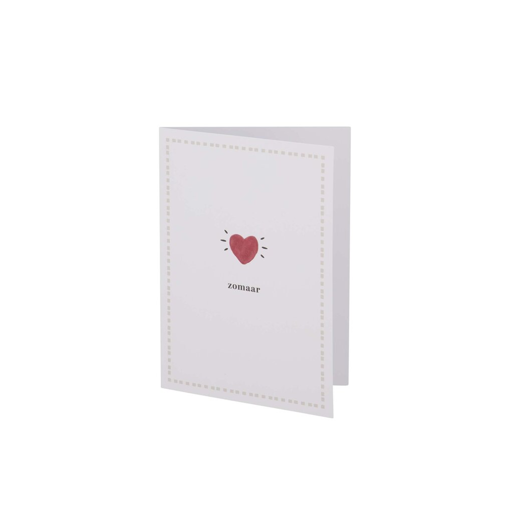 Zusss wenskaart zomaar wit/rood