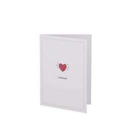 Zusss wenskaart zomaar wit/rood