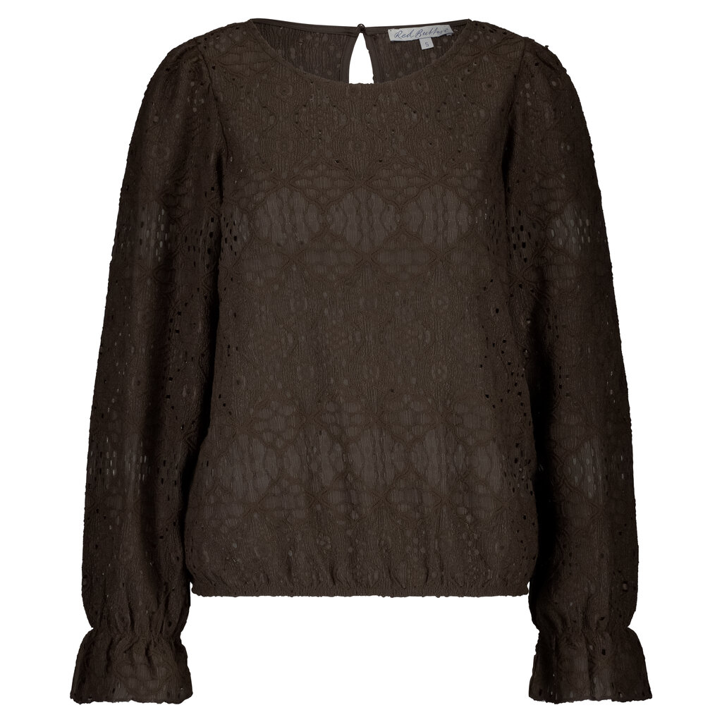 Red Button Top Ajour Brown