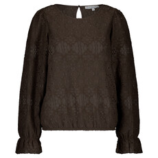 Red Button Top Ajour Brown