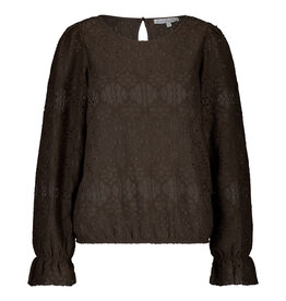 Red Button Top Ajour Brown