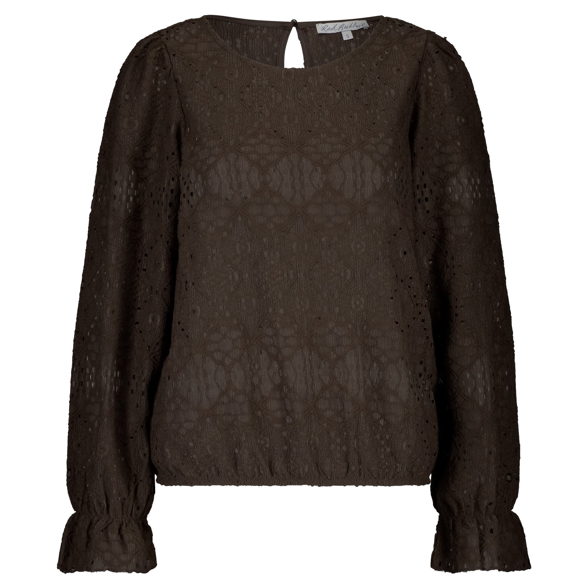 Red Button Top Ajour Brown