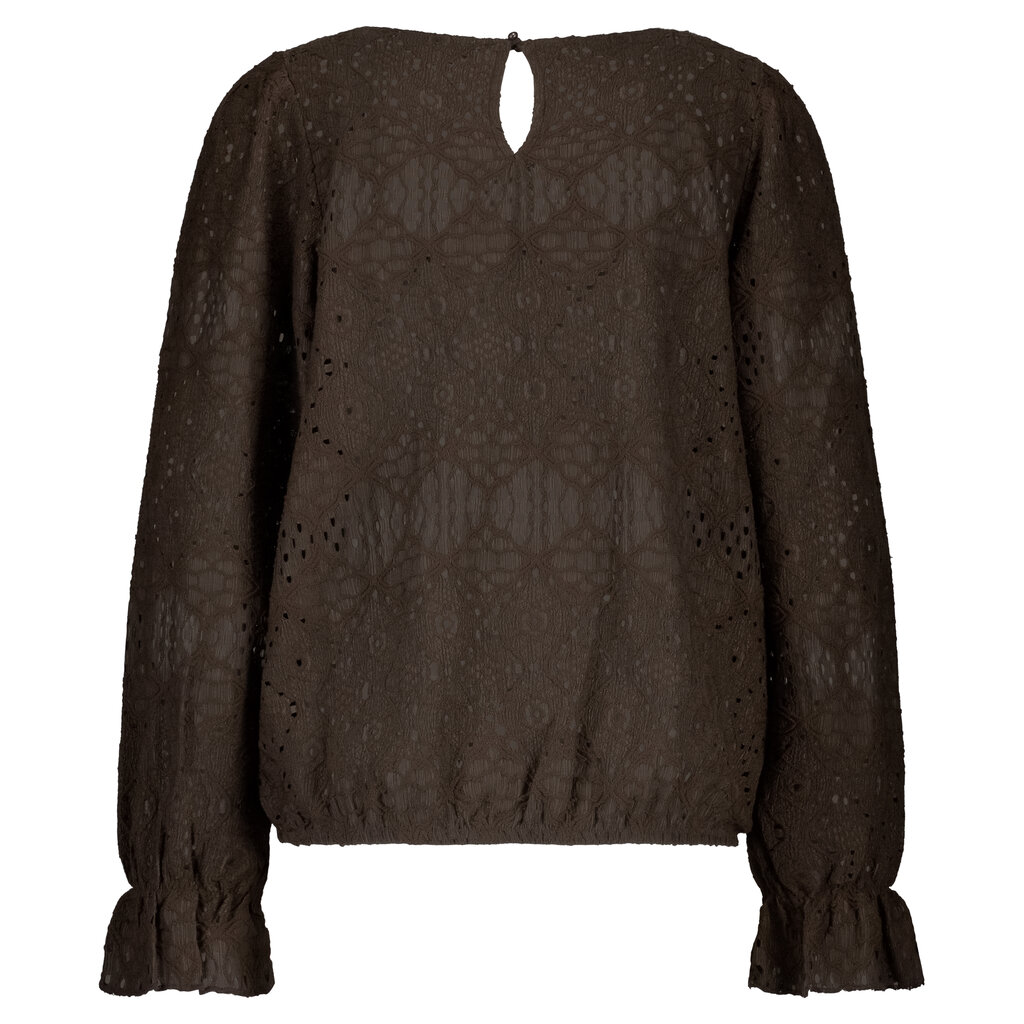 Red Button Top Ajour Brown