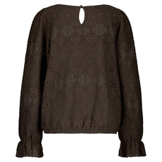 Red Button Top Ajour Brown