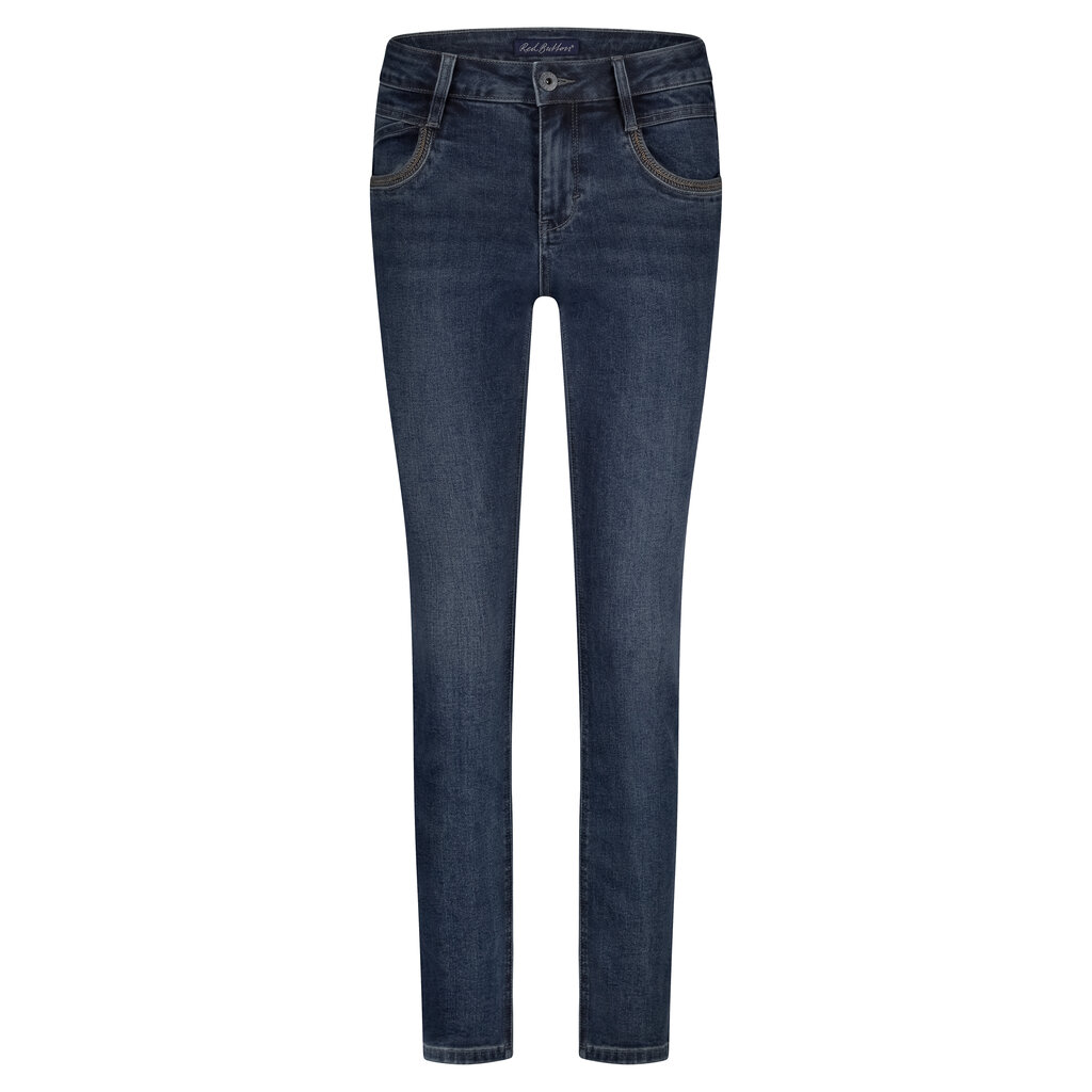 Red Button Sissy Grey/blue denim & Embro