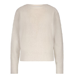 Red Button Fluffy Sweater