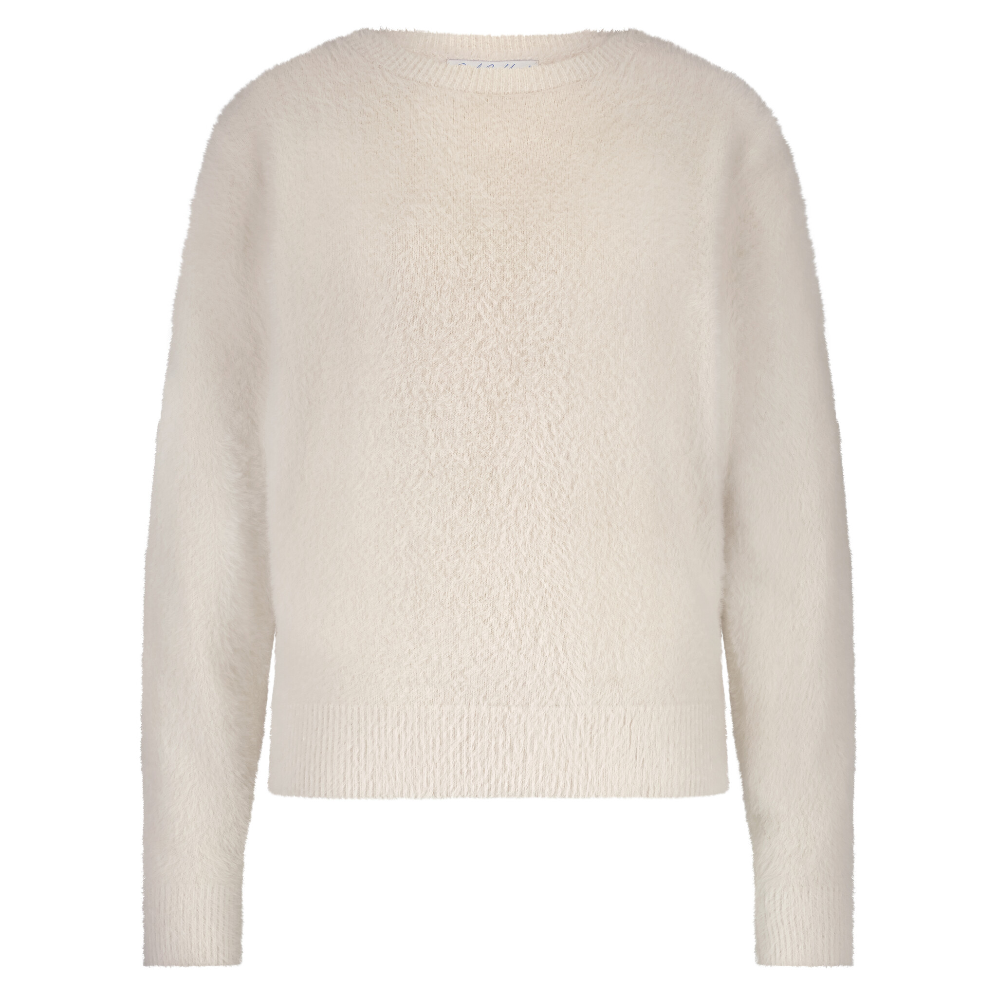 Red Button Fluffy Sweater
