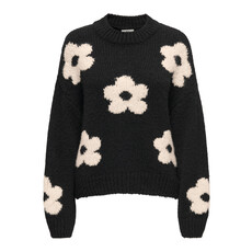 JDY Trui Kilian Flower Black