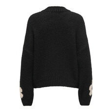 JDY Trui Kilian Flower Black