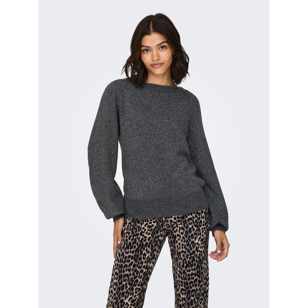 JDY Trui Rue glitter Dark Gray