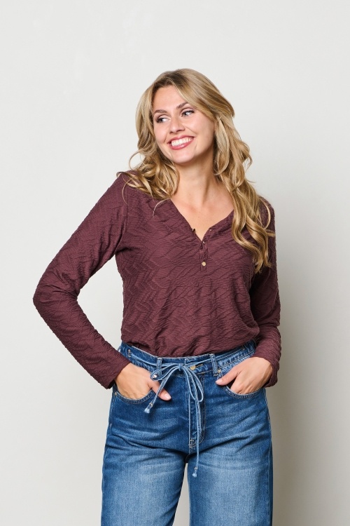 &Co Top Lonneke Aubergine