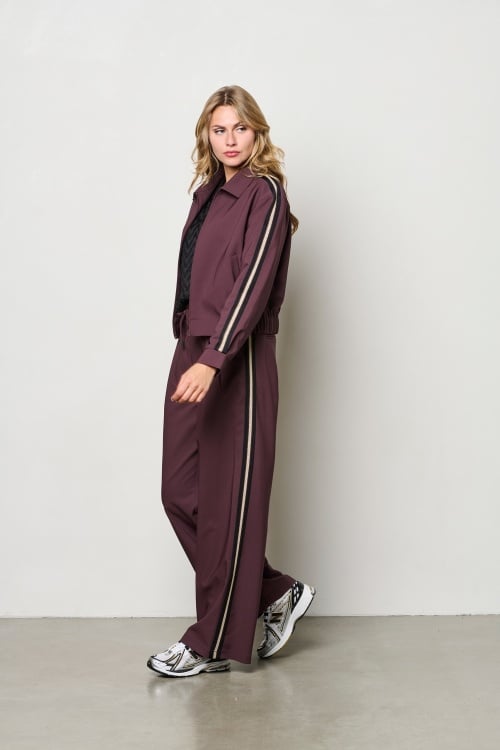 &Co Broek Fiene Aubergine
