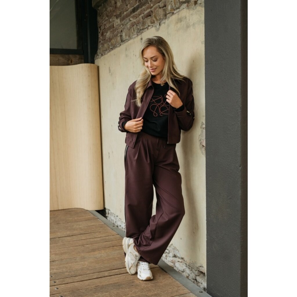 &Co Broek Fiene Aubergine