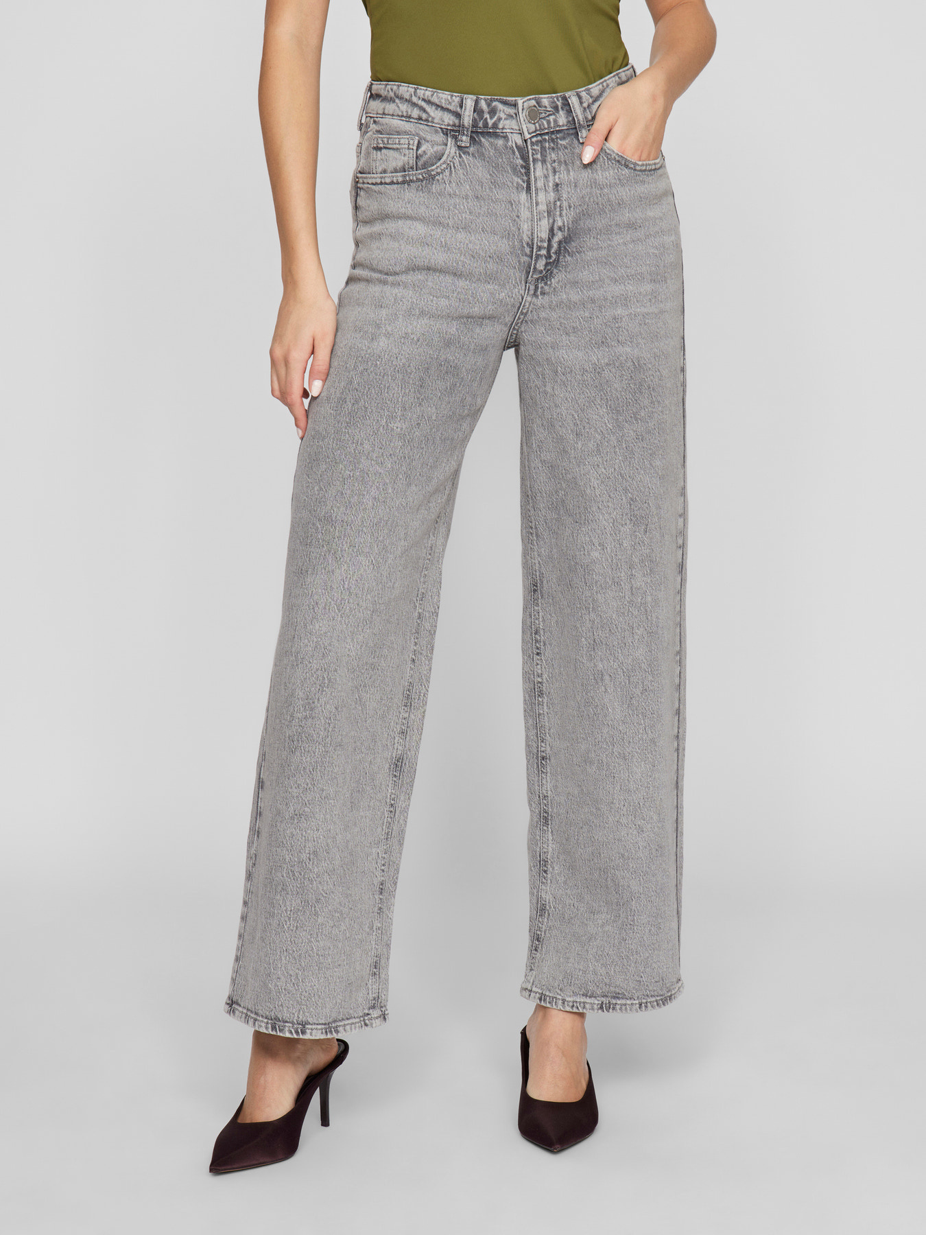 Vila Jeans Vifreya Grey