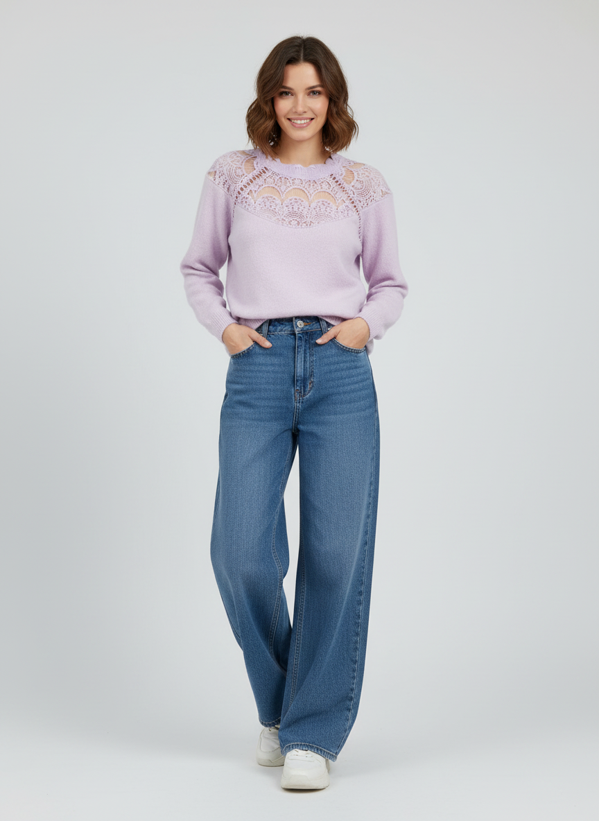 Trui Kilky Spring Lace Lilac