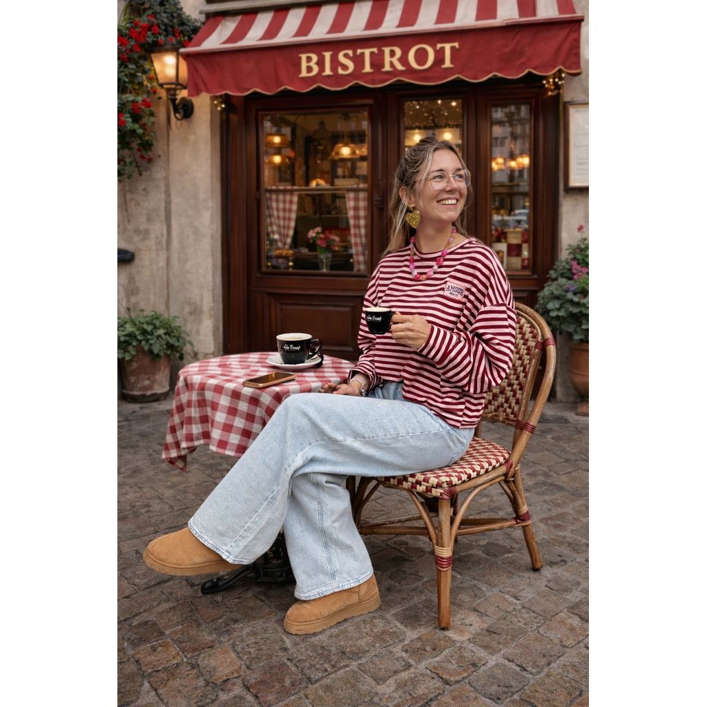 Lovika Sweater Amour Bordeaux