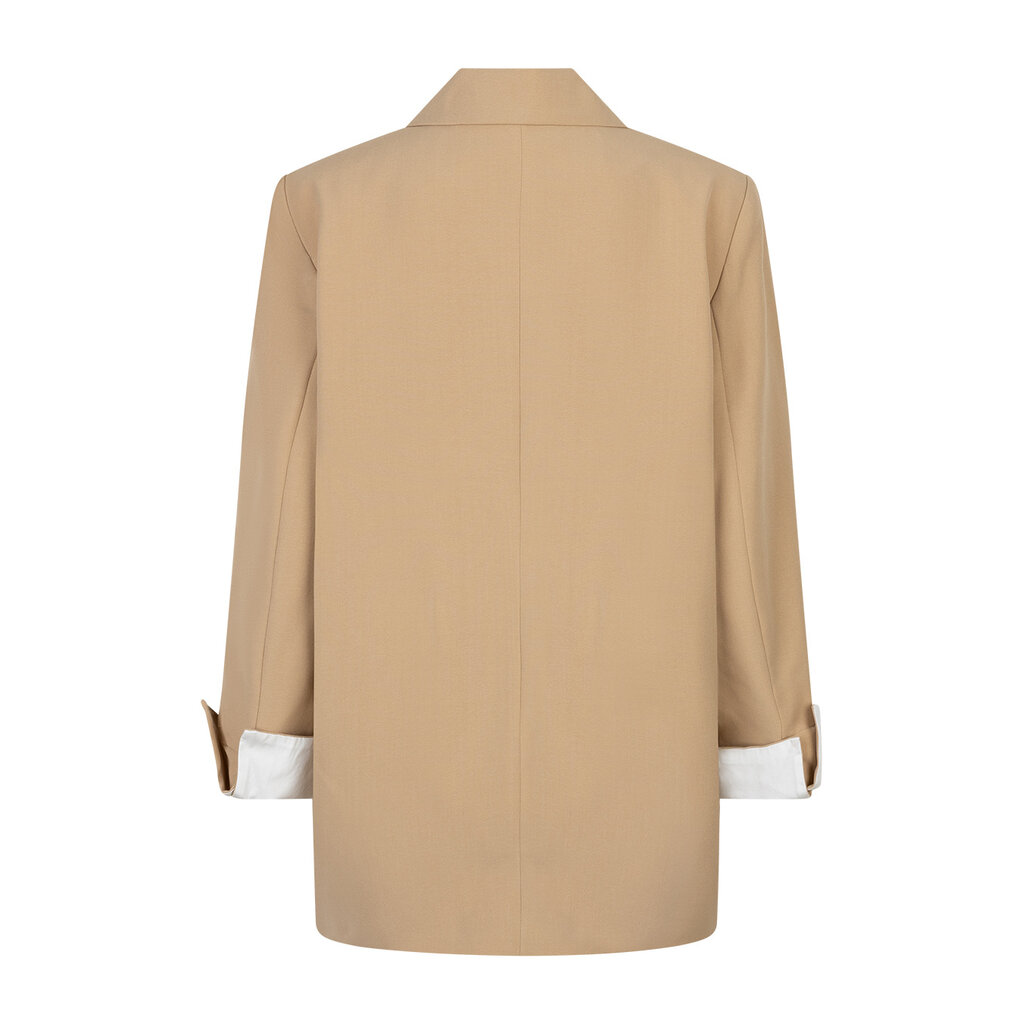 Red Button Blazer Palazzo Sand