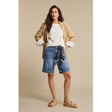 Red Button Blazer Palazzo Sand