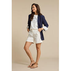 Red Button Blazer Palazzo Pinstripe