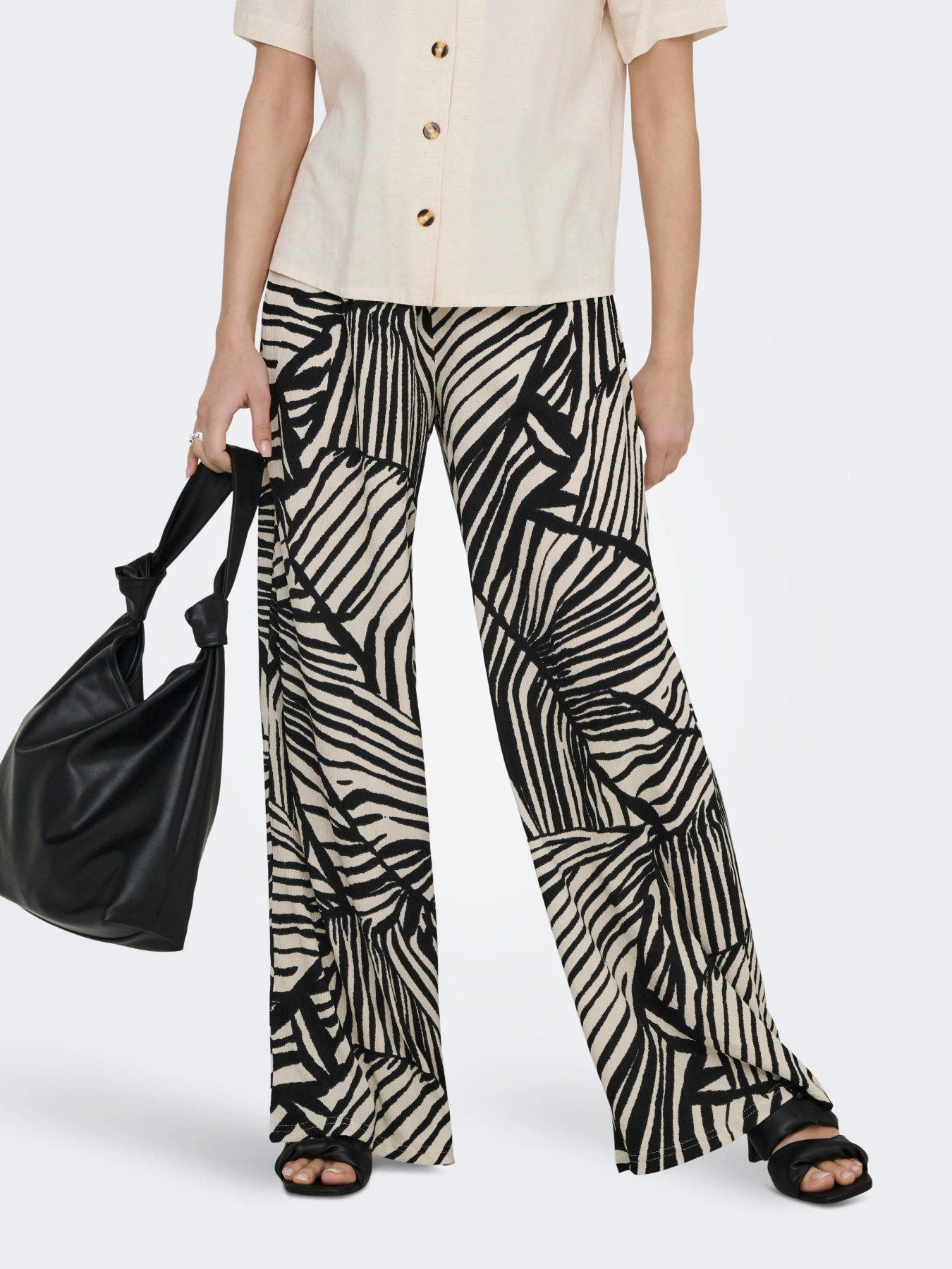 JDY Broek Debbie Black Print