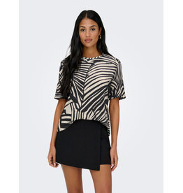 JDY Top Debbie Black Print