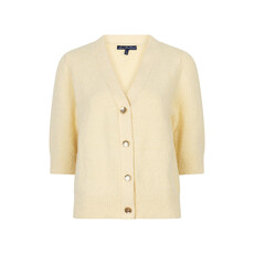 Red Button Vest Popcorn Butter Yellow