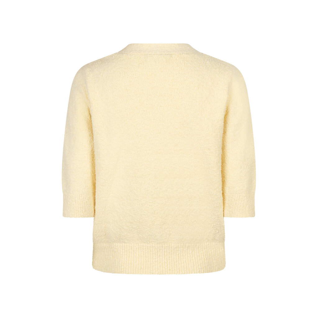 Red Button Vest Popcorn Butter Yellow