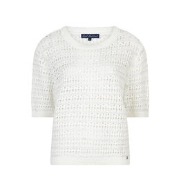 Red Button Top Jolene White