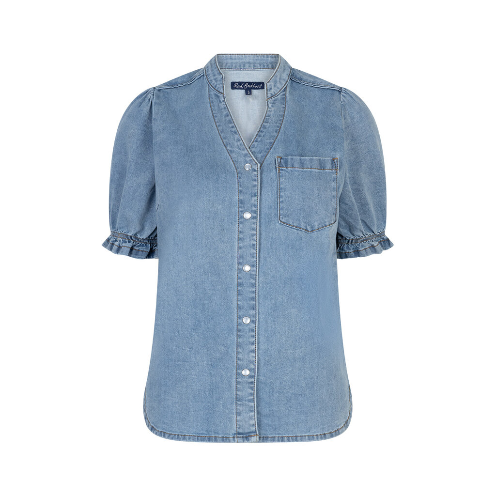 Red Button Blouse Victoria Denim