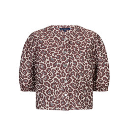 Red Button Jacket Danelle Leopard