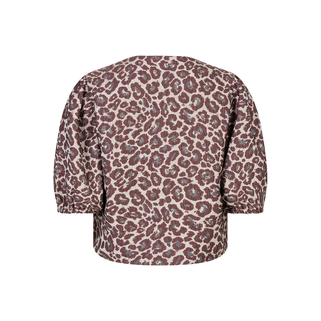 Red Button Jacket Danelle Leopard