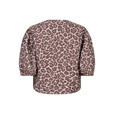 Red Button Jacket Danelle Leopard