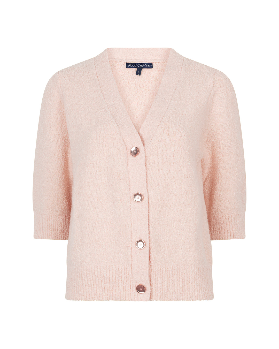 Red Button Vest Popcorn Blossom