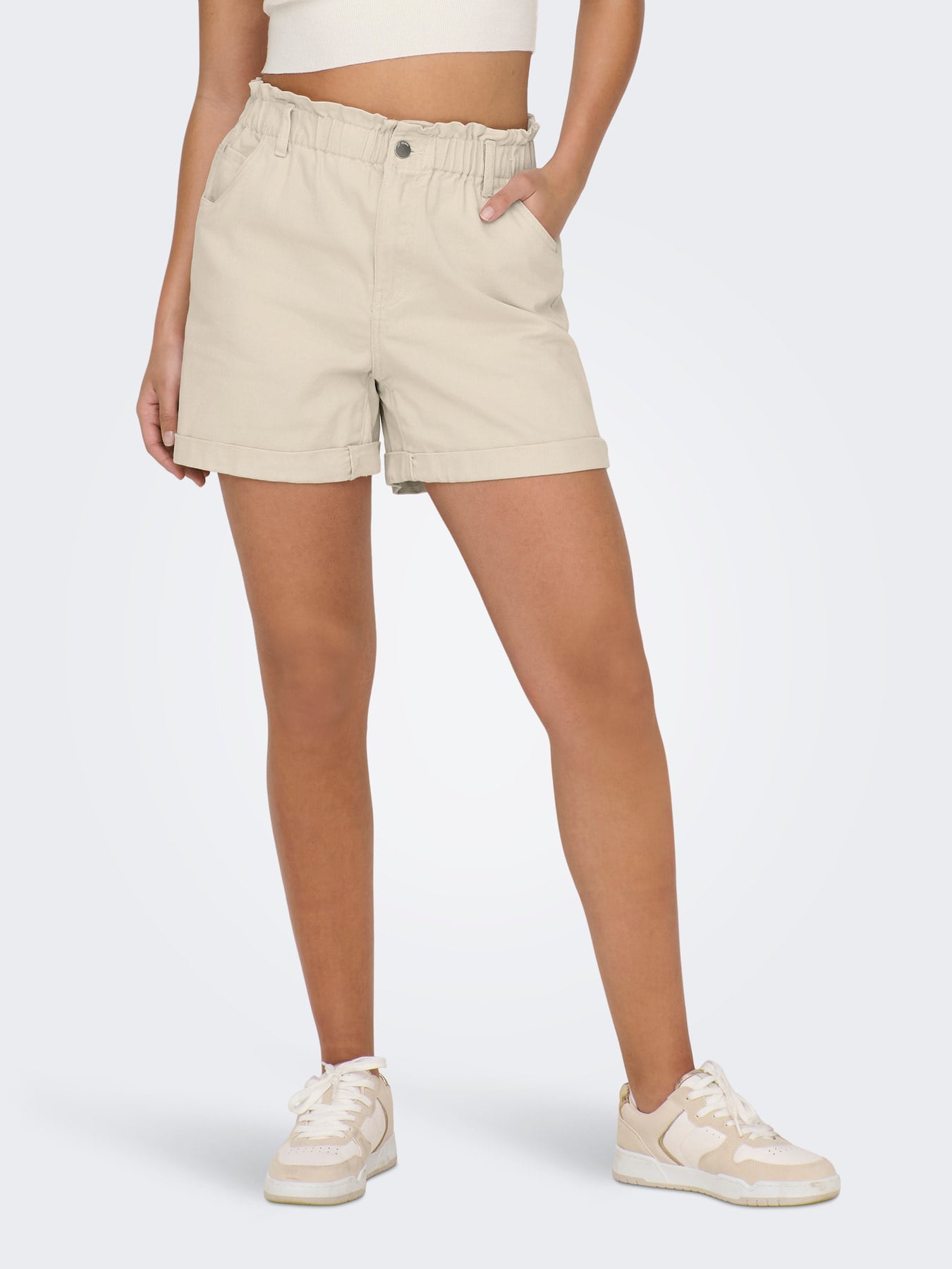 JDY Short Zizzy Sandshell