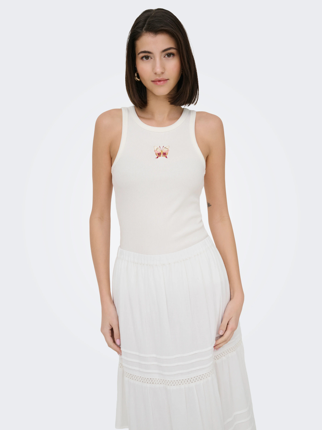 JDY Top Tulle Phantom