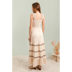 Golden Live Maxi smocked dress