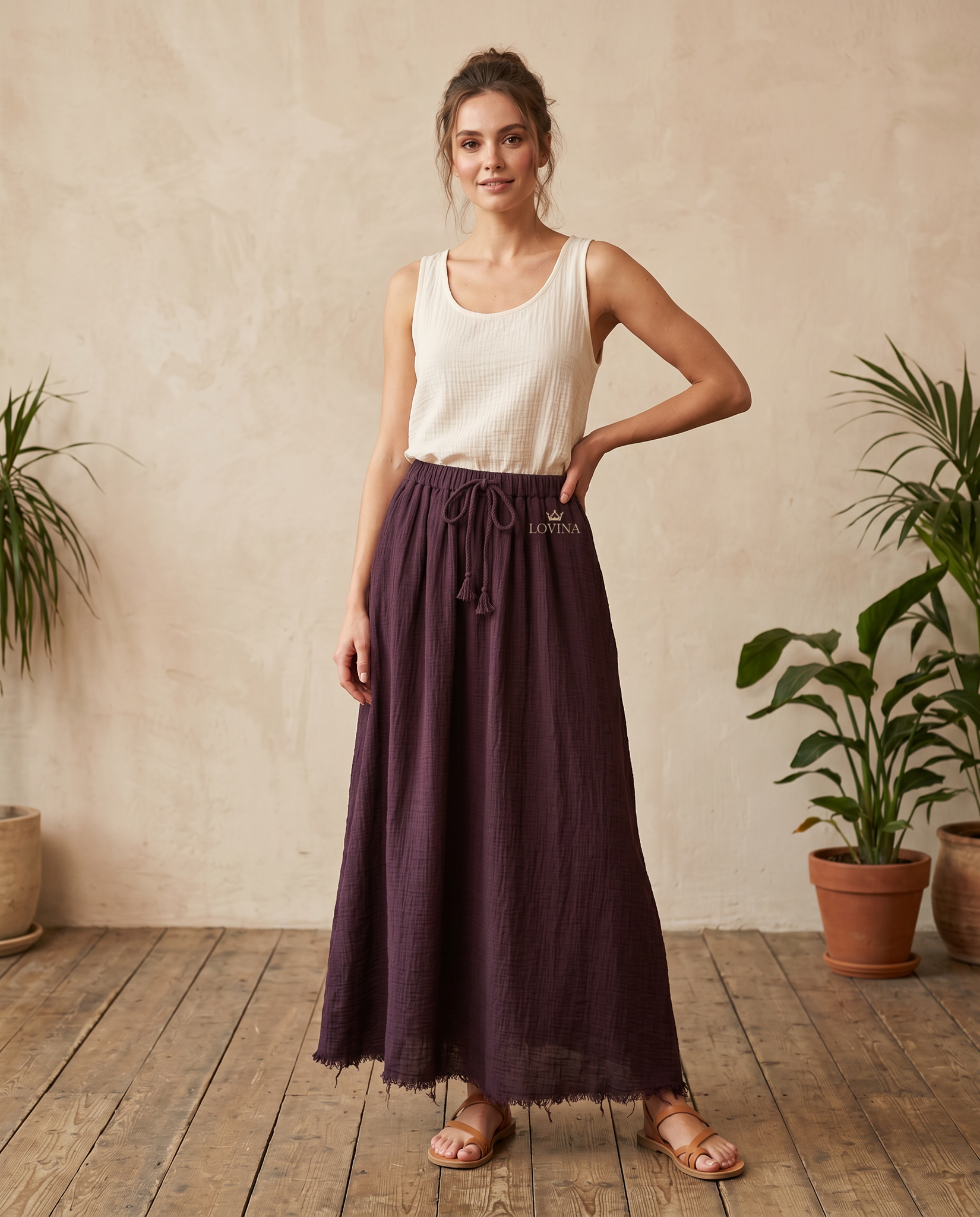 Lovika Rok Burgundy