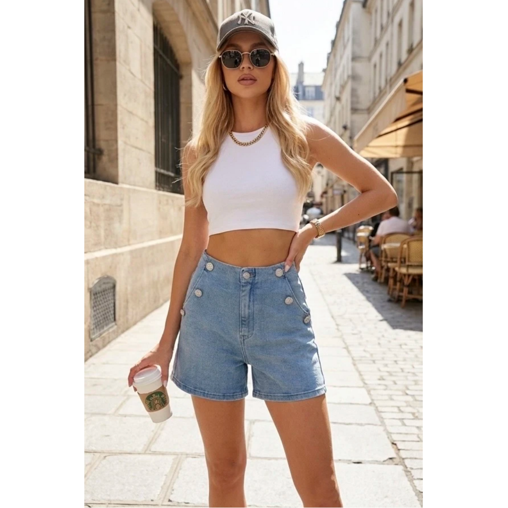 Denim Life Short Diamond Blue