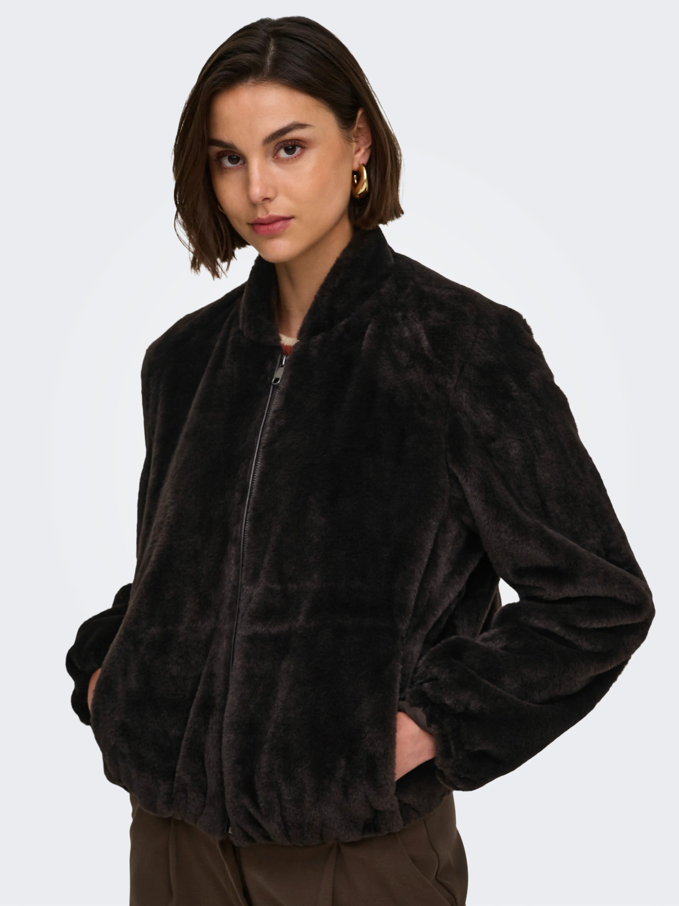 JDY Balloon Jacket Macy Chocolate
