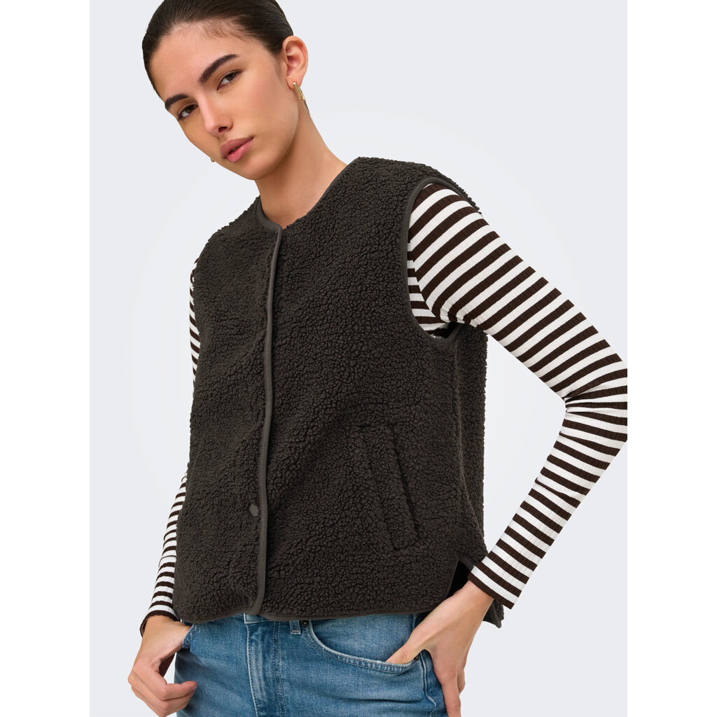 JDY Gilet Simina Chocolate