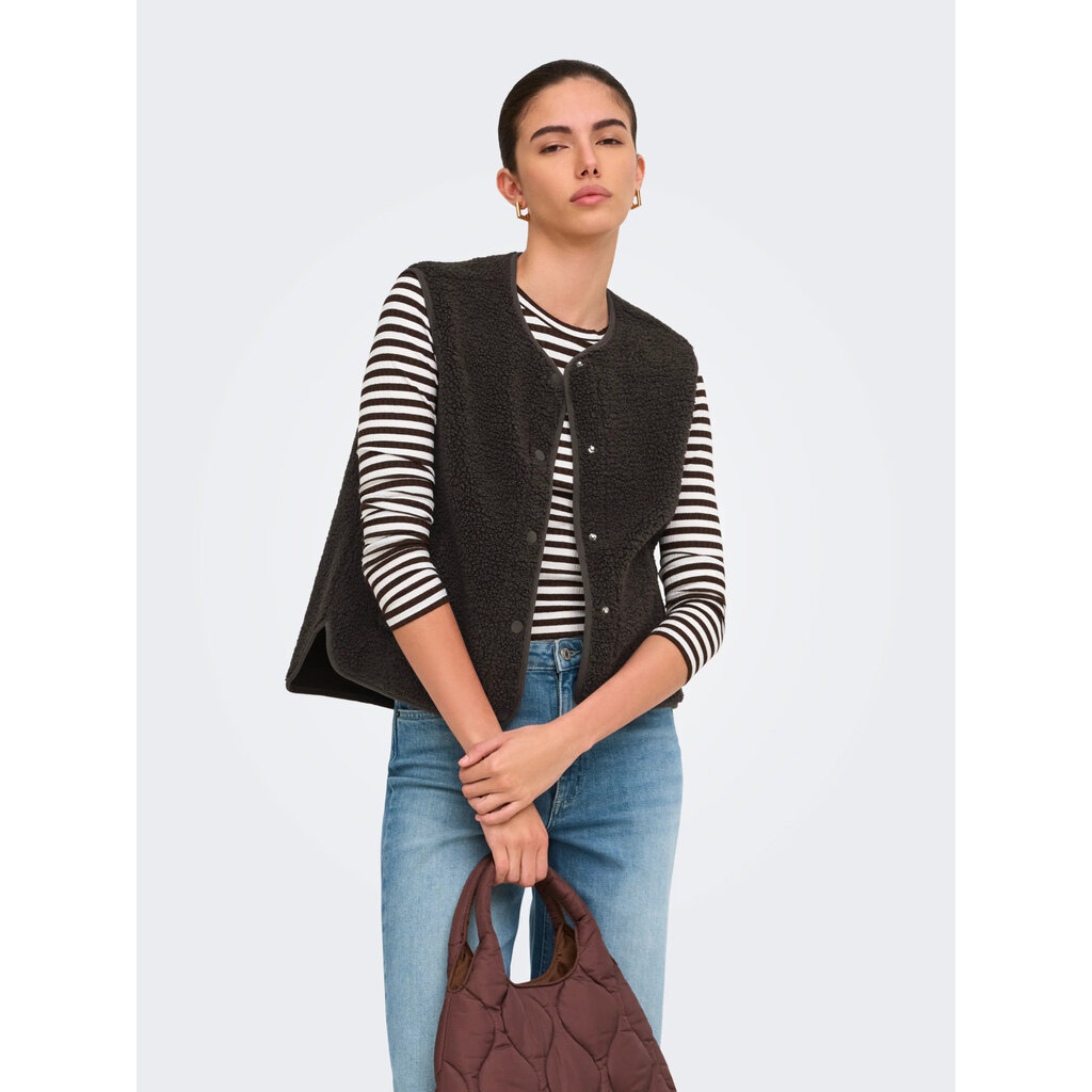 JDY Gilet Simina Chocolate