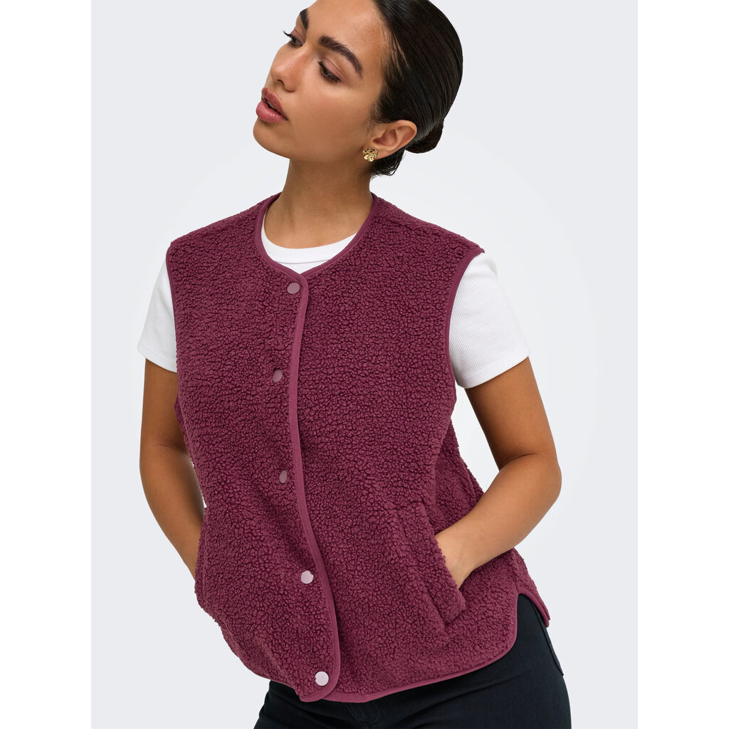 JDY Gilet Simina Wine