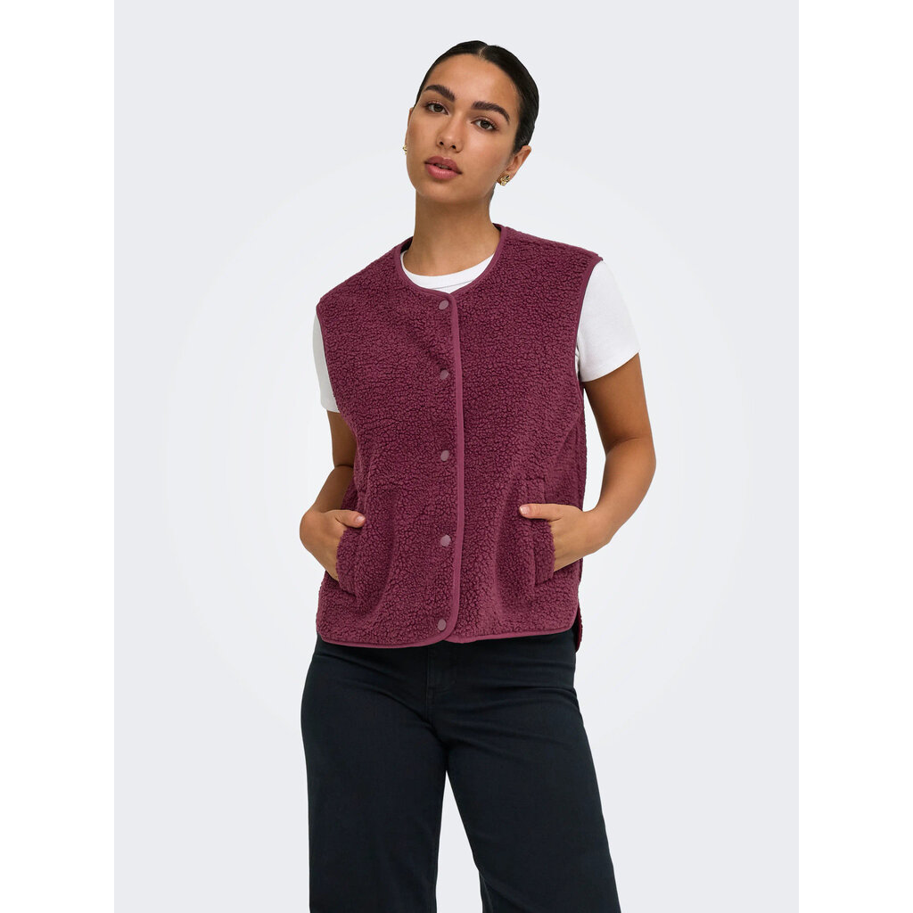 JDY Gilet Simina Wine