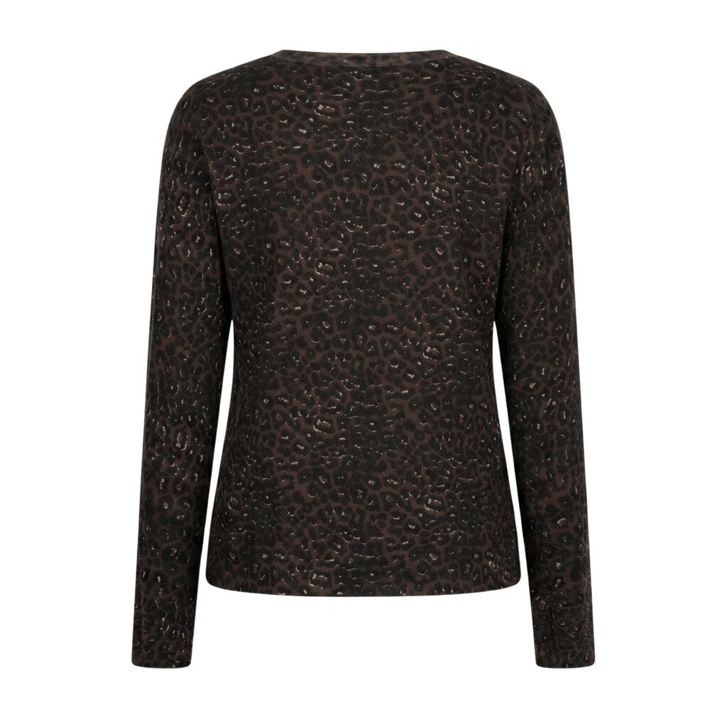 Red Button Trui Terry stripe Brown