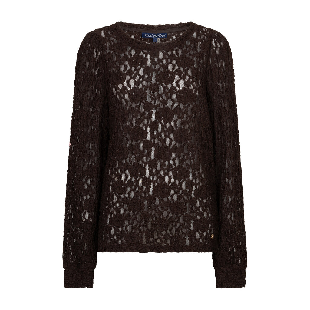Red Button Top lace Espresso